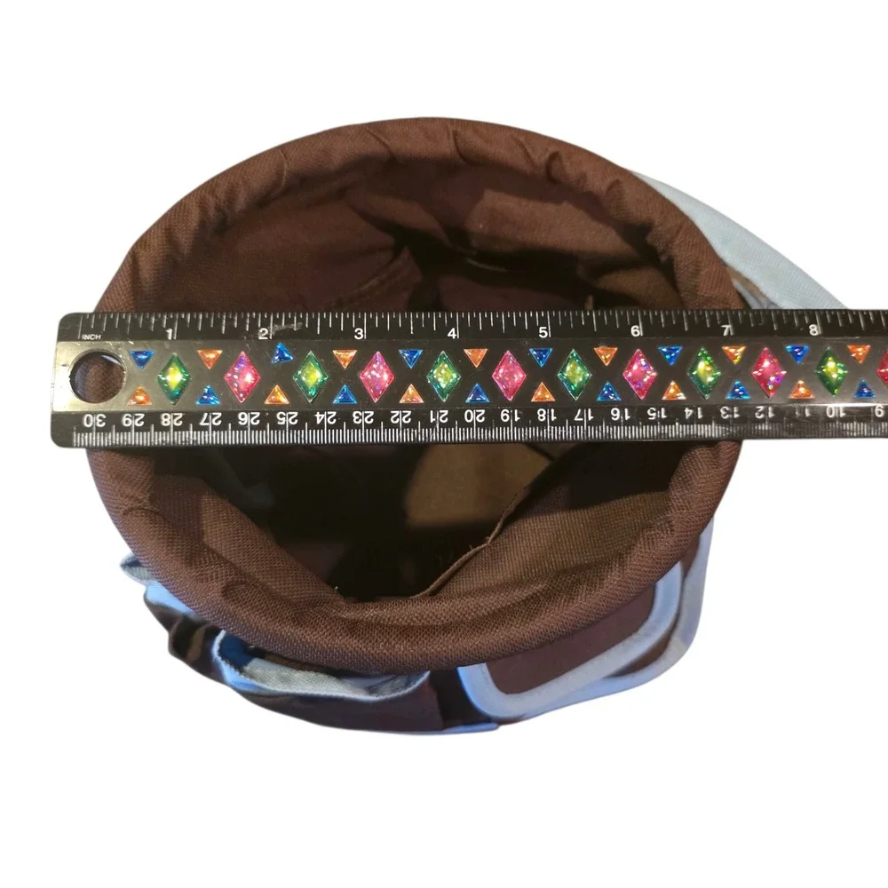 Neatnix Brown Blue Tool Caddy Organizer Bag Pockets‎ Tote Garden Craft Carry